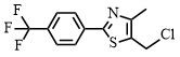 5-(chloromethyl)-4-methyl-2-[4-(trifluoromethyl)phenyl]-1,3-thiazole